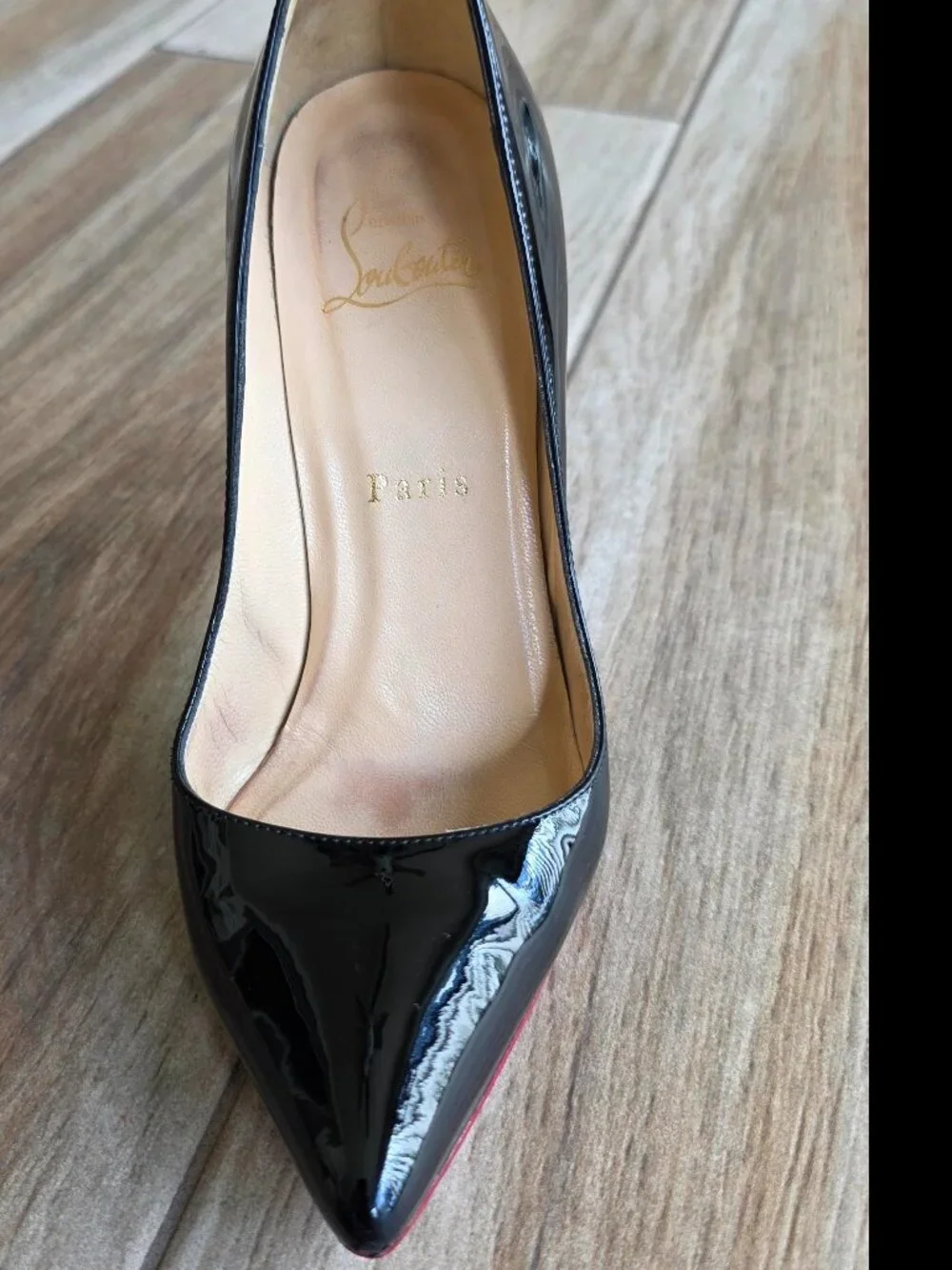 Christian Louboutin So-Kate 120  Black Patent Leather Pumps Eur. 36